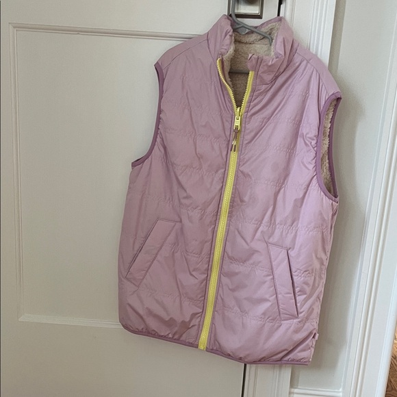 Athleta Cream and Purple Kids Vest - Picture 2 of 2
